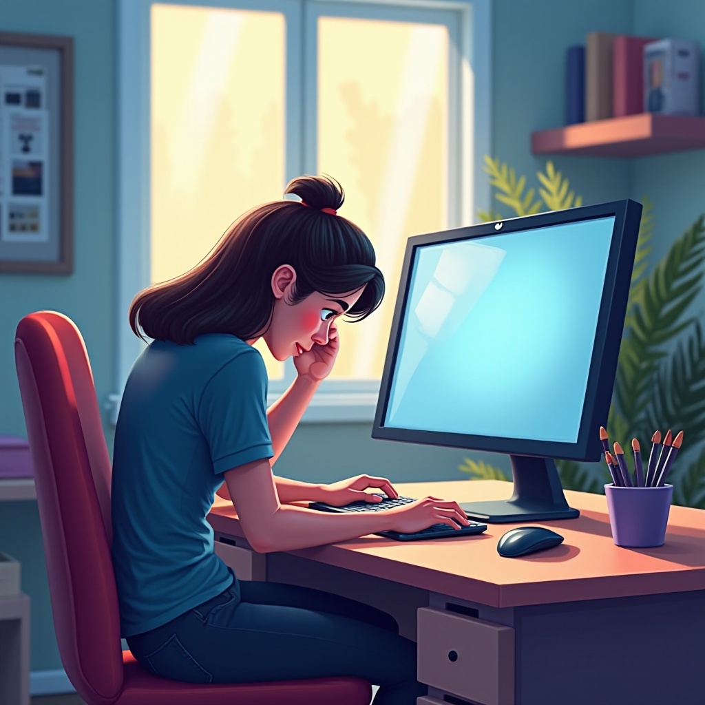 電腦 螢幕 霧 霧 的